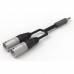 ifi Audio 4.4mm to XLR cable SE TRRRS 對 雙 XLR 公 Y型平衡訊號線 1m